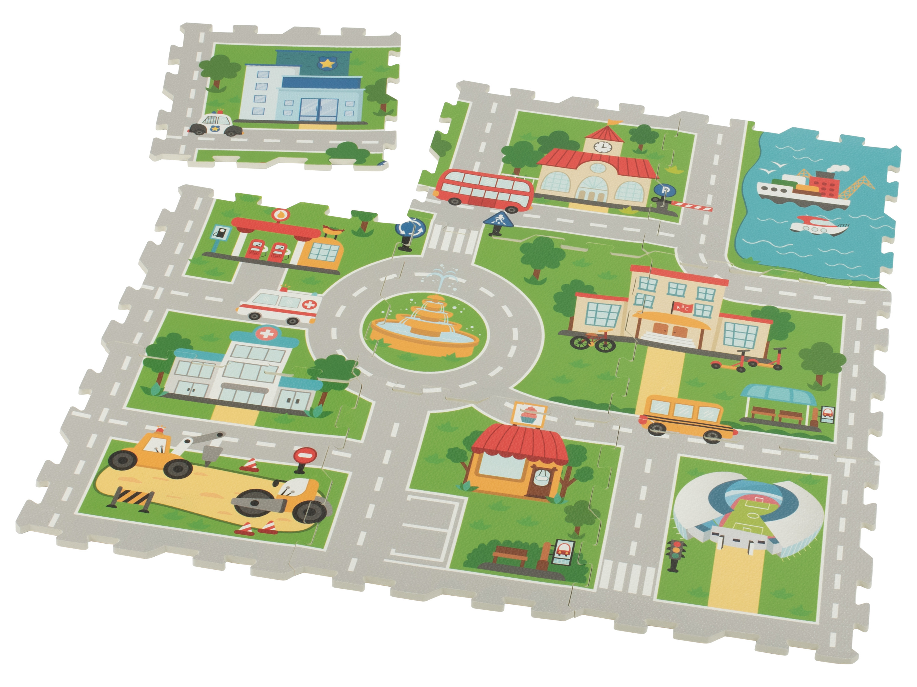 lupilu Maty puzzlowe Ulica