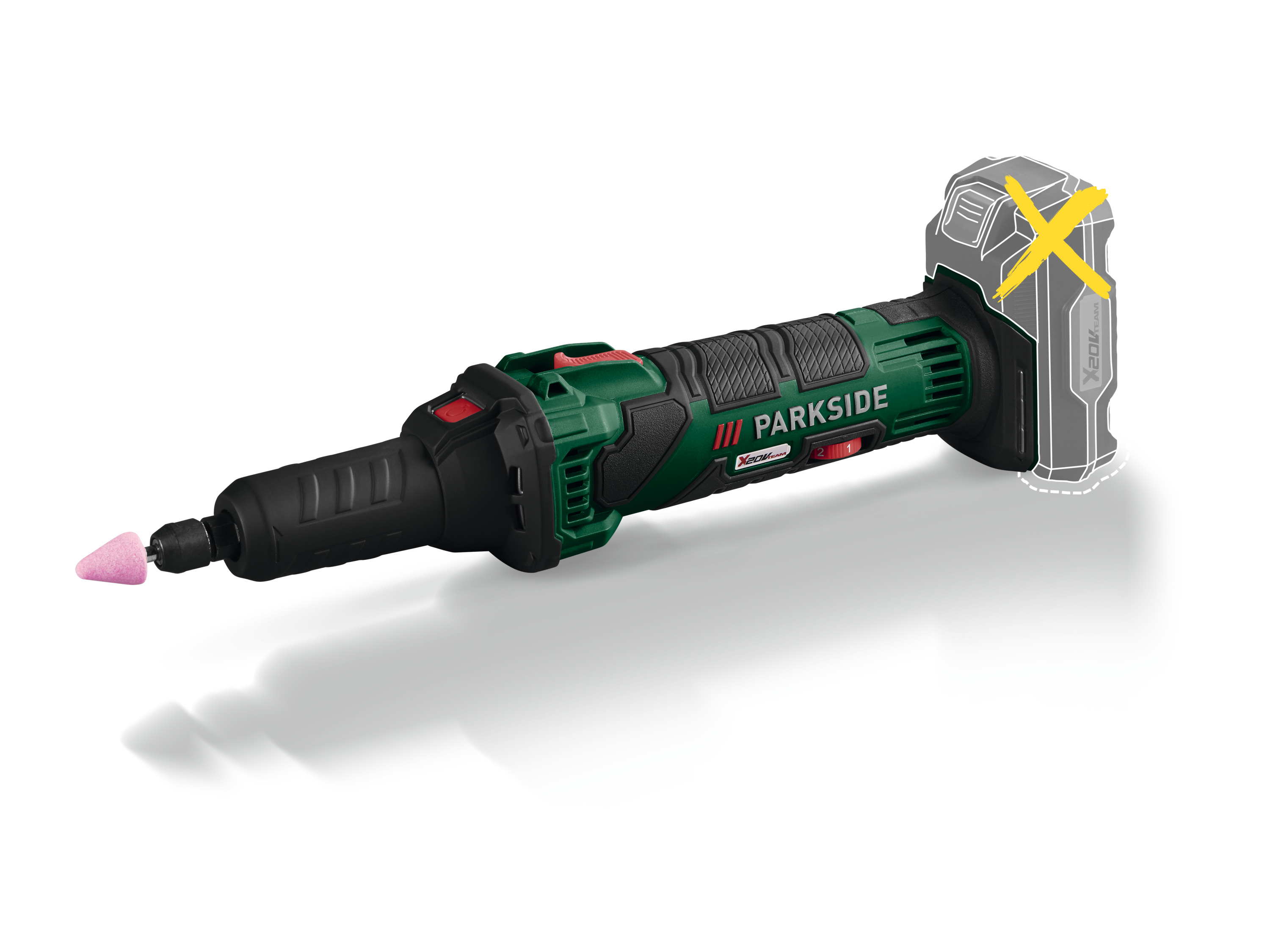 Parkside Akumulatorowa szlifierka prosta, 20 V, Pgsa 20-Li A1, bez akumulatora i ładowarki