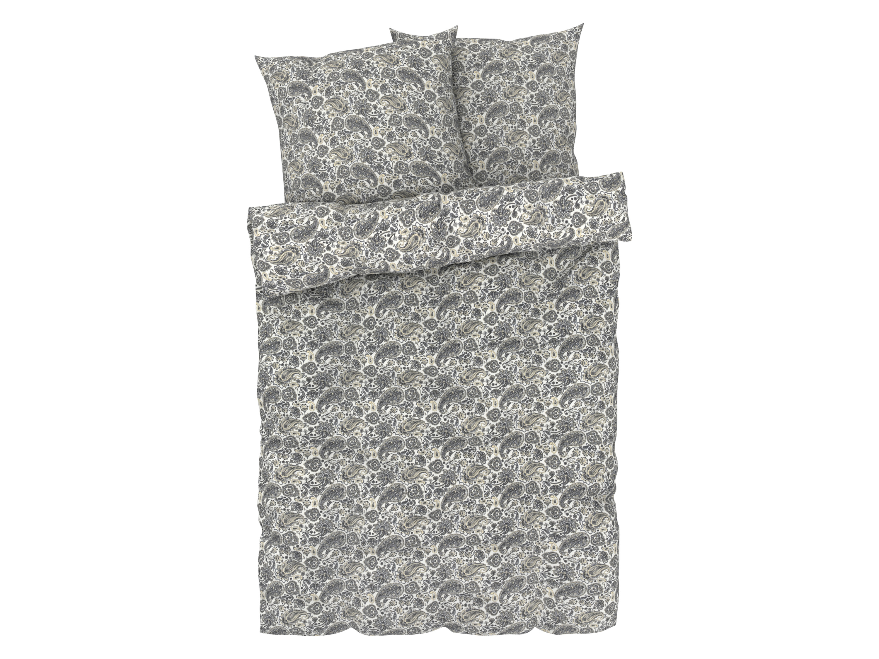 Livarno home Pościel z mikrowłókna satynowego, 220 x 200 cm Paisley