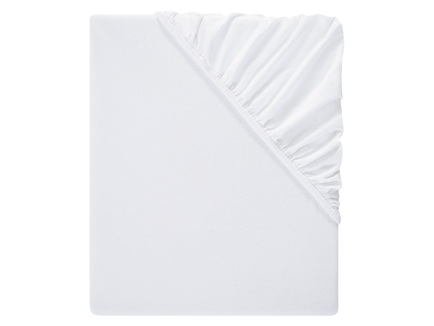 Livarno home Prześcieradło z dżerseju z gumką, 140-160 x 200 cm Biały