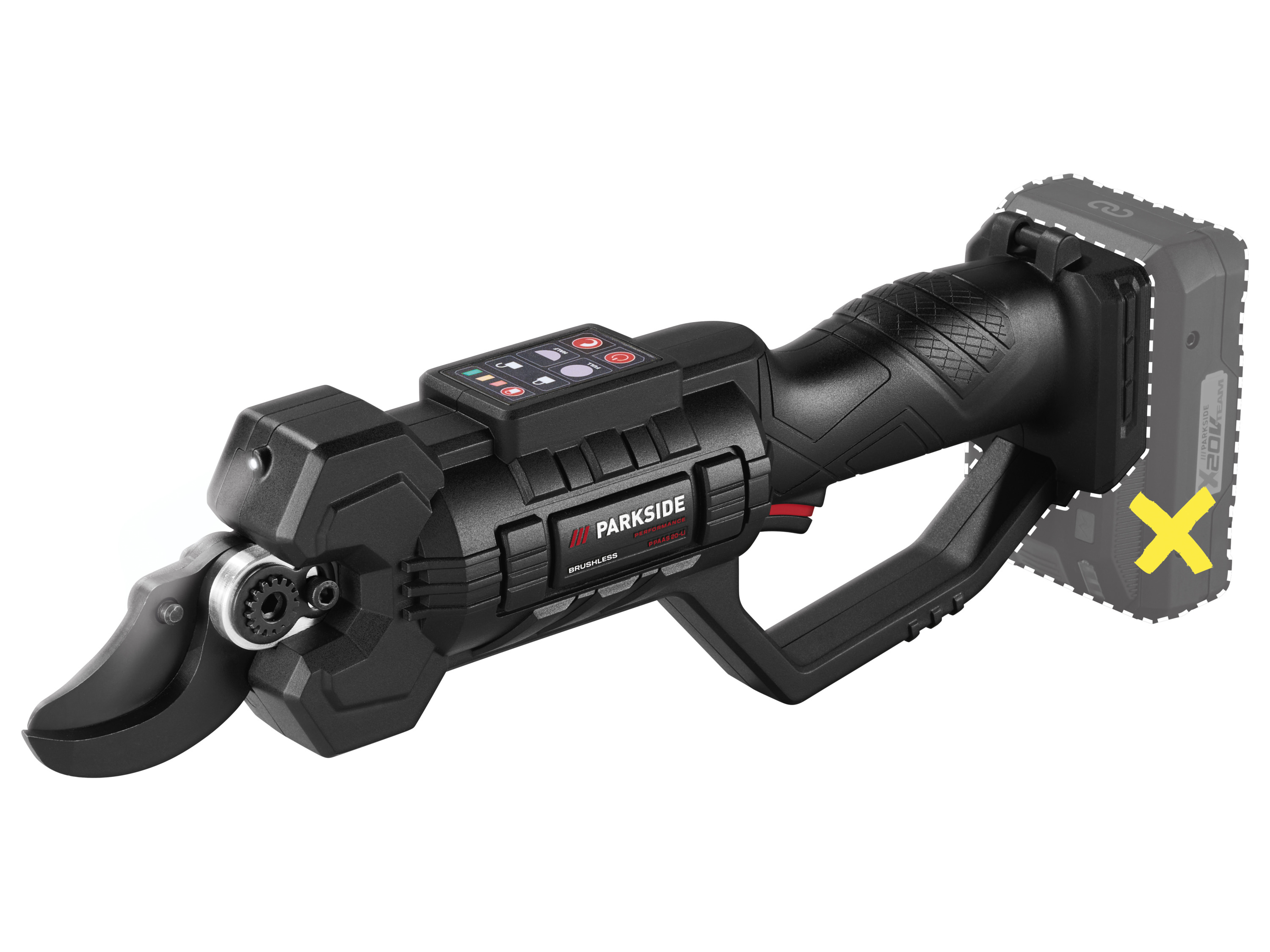 Parkside Performance Akumulatorowy sekator, 20 V bez akumulatora i ładowarki