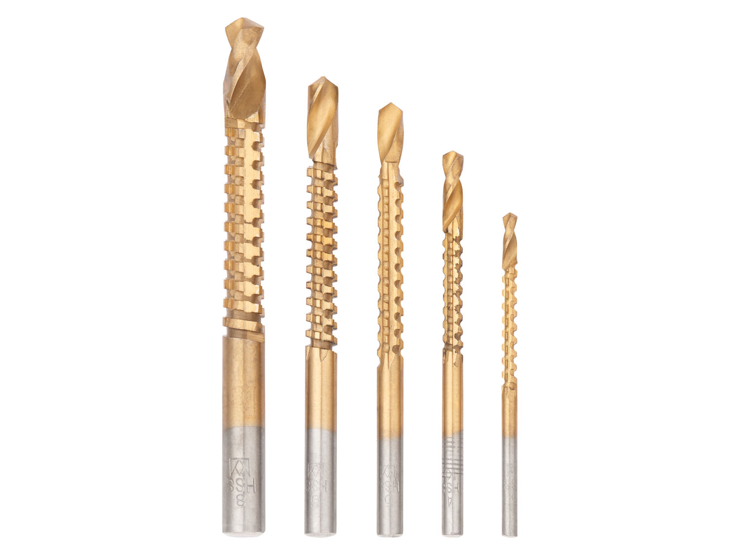 Parkside Zestaw wierteł specjalnych Wiertła frezowe 5 szt.