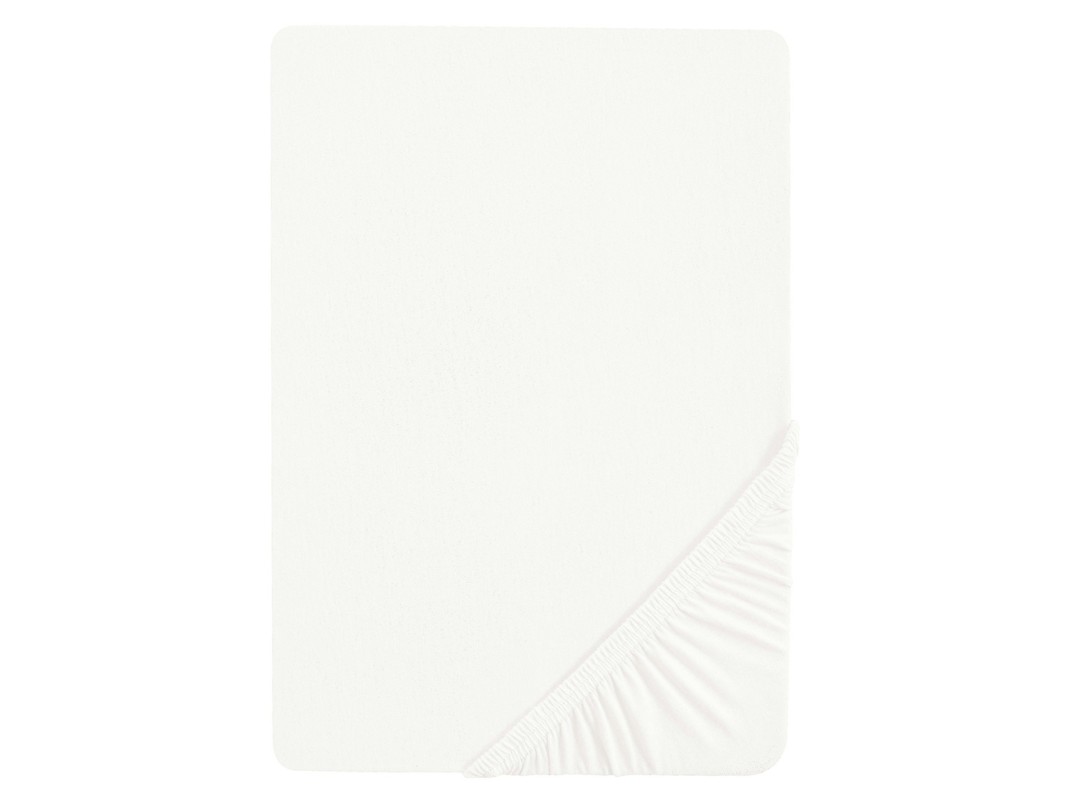 Biberna Prześcieradło z dżerseju z gumką 140 - 160 x 200 cm Biały, 180 - 200 x 200 cm