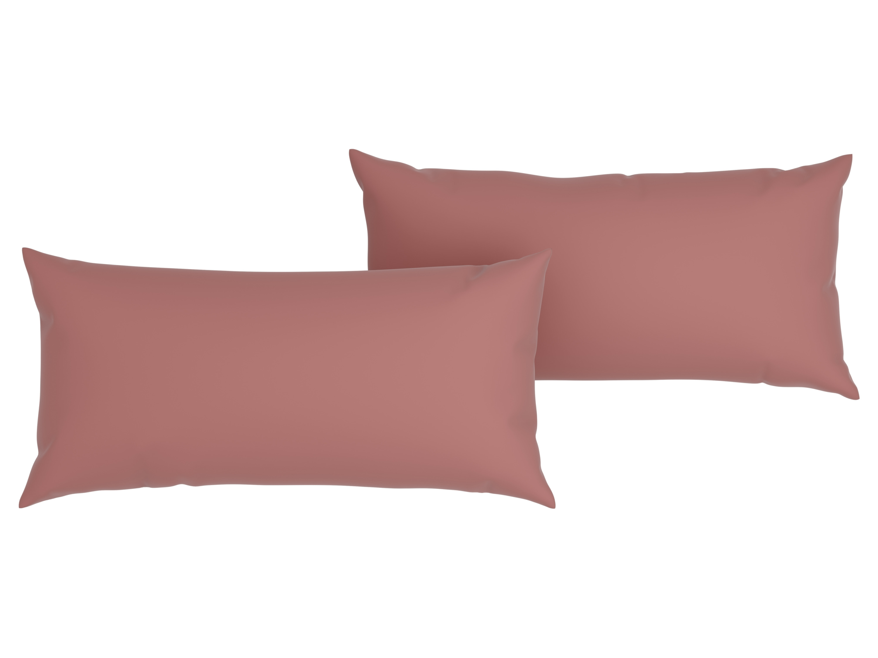 Livarno home Muślinowe poszewki na poduszki z bawełny, 40 x 80 cm Różowy