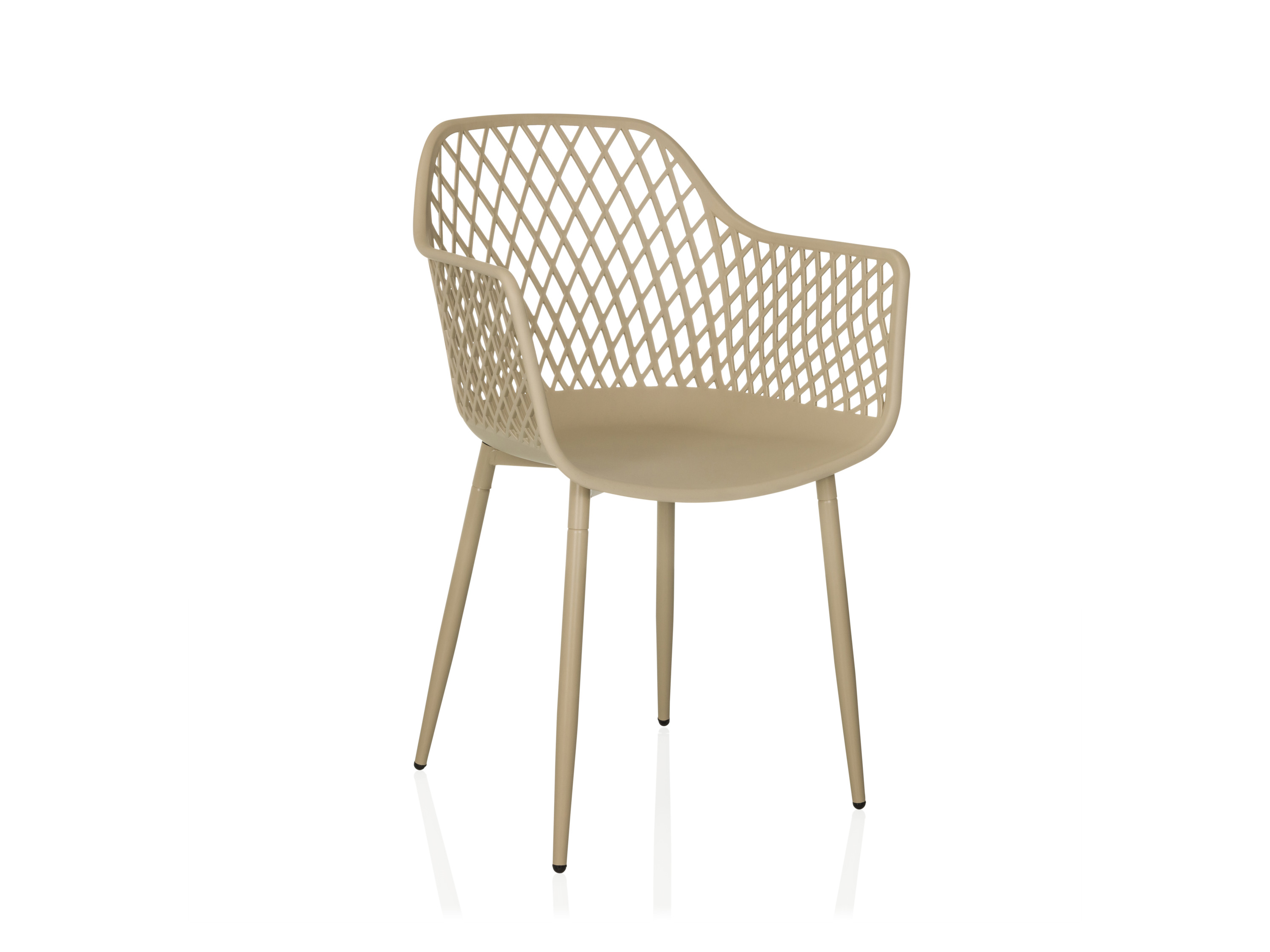 hjh Living Krzesło ogrodowe / do jadalni Begio L Beżowy