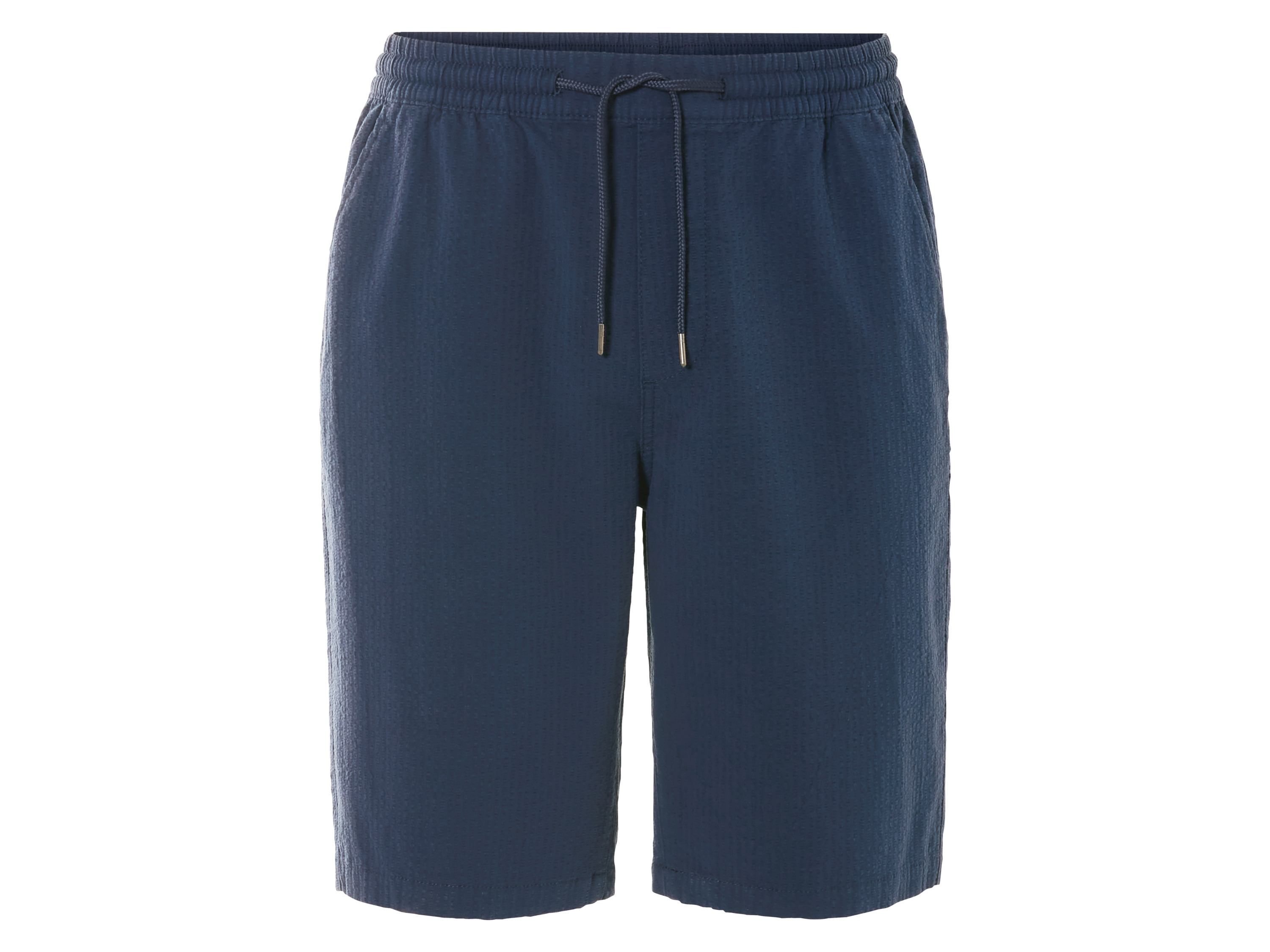 Livergy Szorty męskie z bawełną seersucker Granatowy, S 44/46