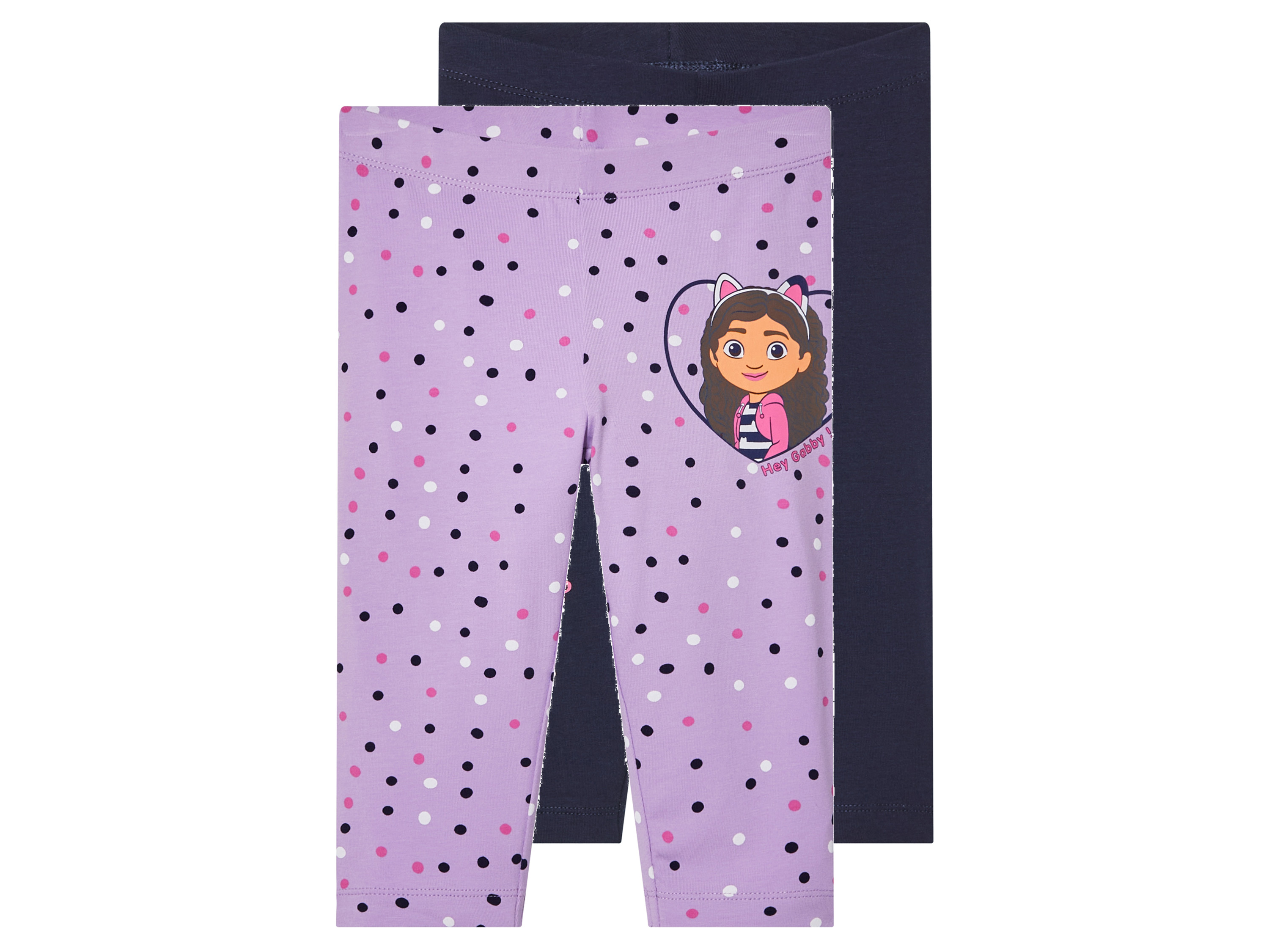 Leginsy dziecięce z bawełną, 2 pary Domek dla lalek Gabby, 98 - 104