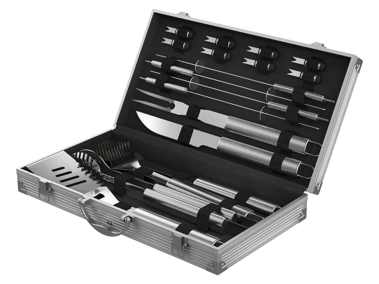 Grillmeister Sztućce do grillowania w walizce, 18 el.