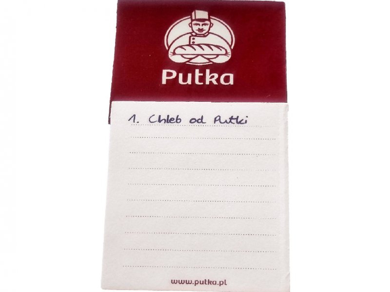 Notesik - Piekarnie Cukiernie Putka