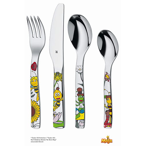 Sztućce dla dziecka Pszczółka Maja 4 elementy