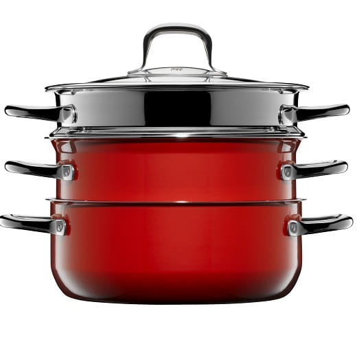 Zestaw garnków Fusiontec Compact Red 4 elementy