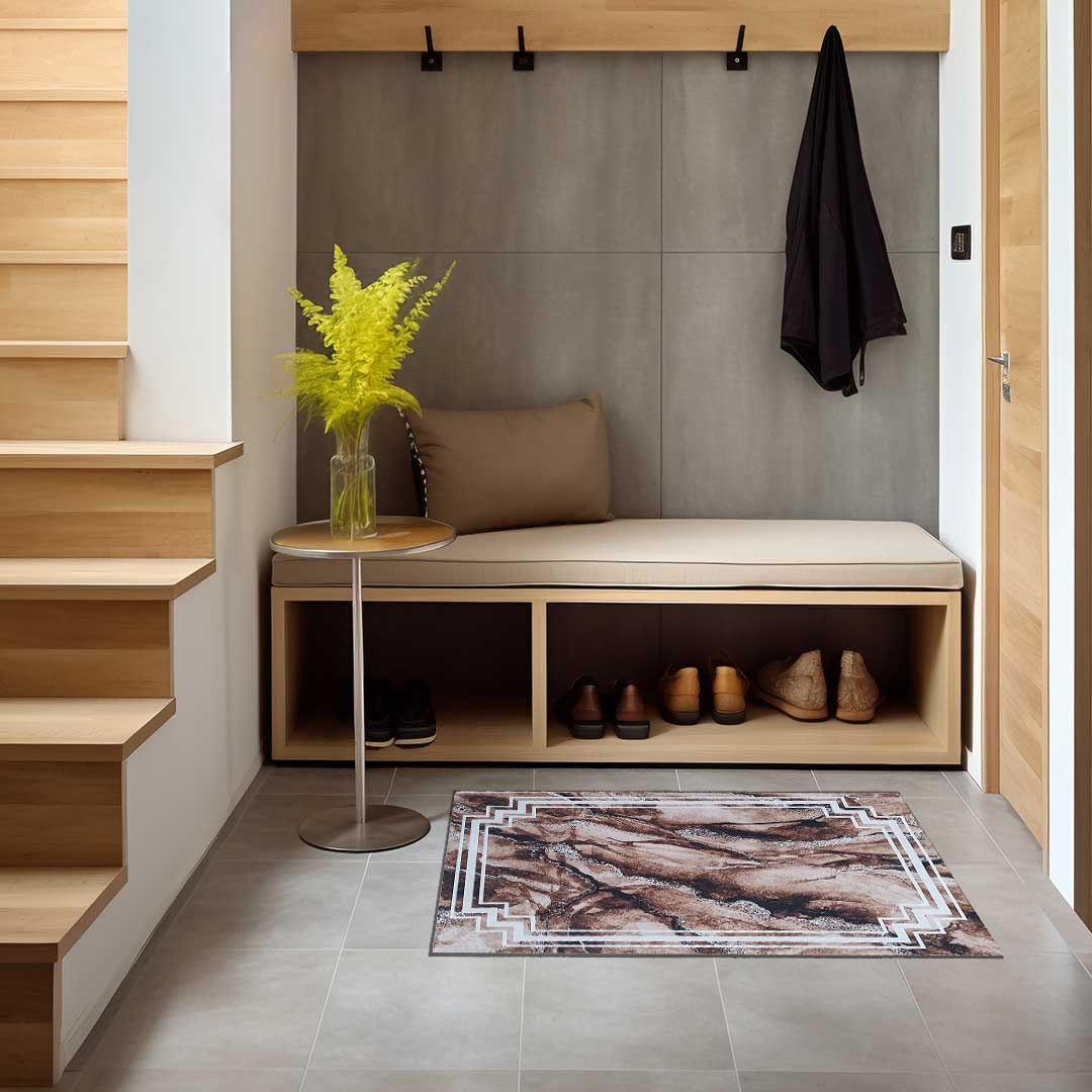 Dywan - 60 x 100 cm - Brązowy - Nowoczesny - Dywanopol