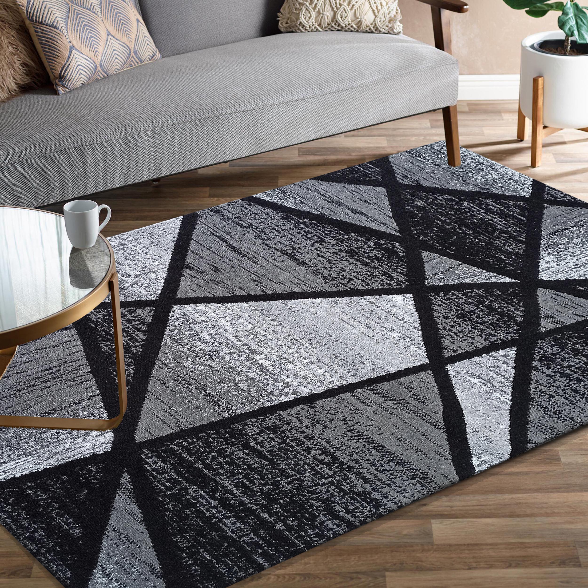 Dywan - 160 x 220 cm - Czarny - Nowoczesny - Dywanopol