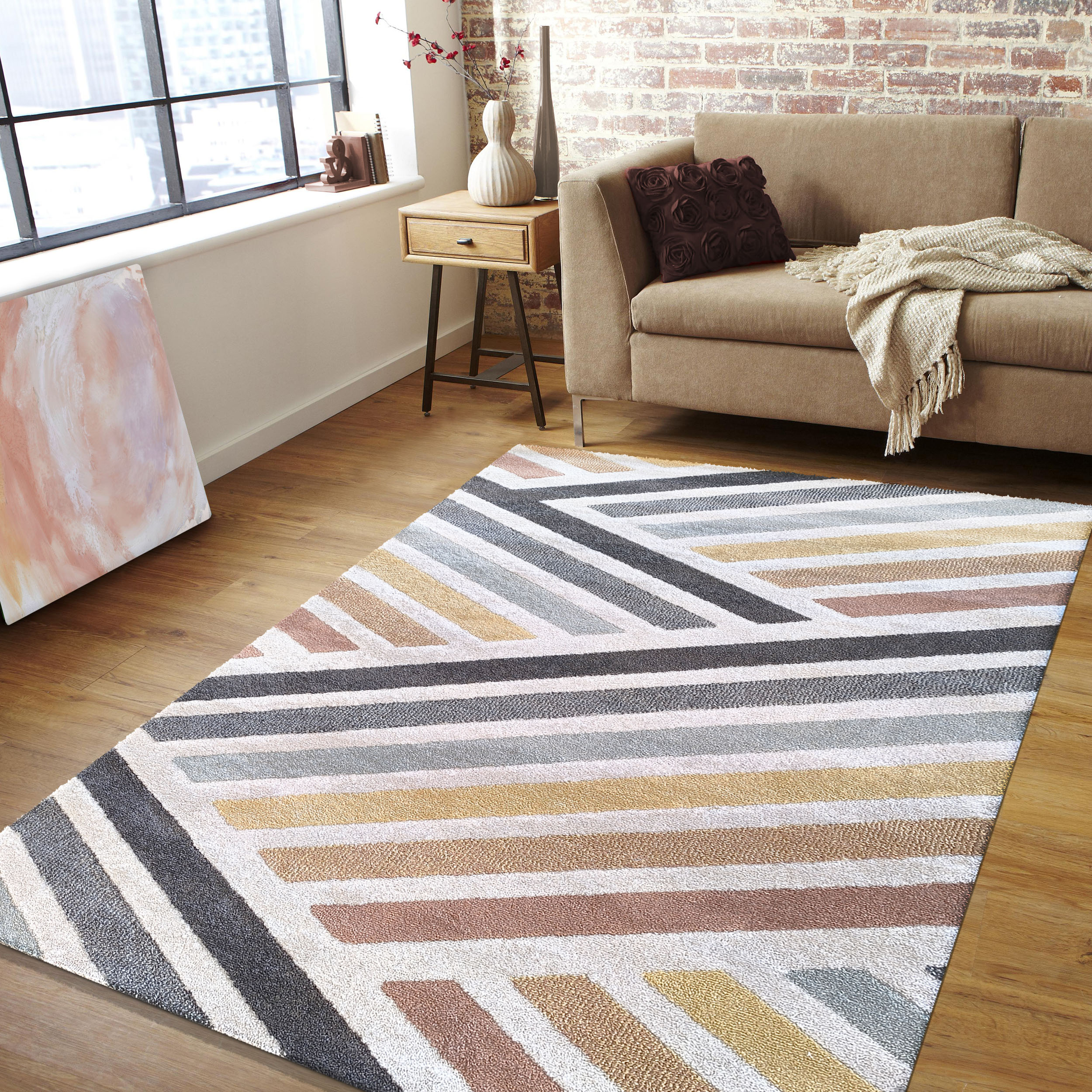 Dywan - 160 x 230 cm - Wielokolorowy - Nowoczesny - Dywanopol