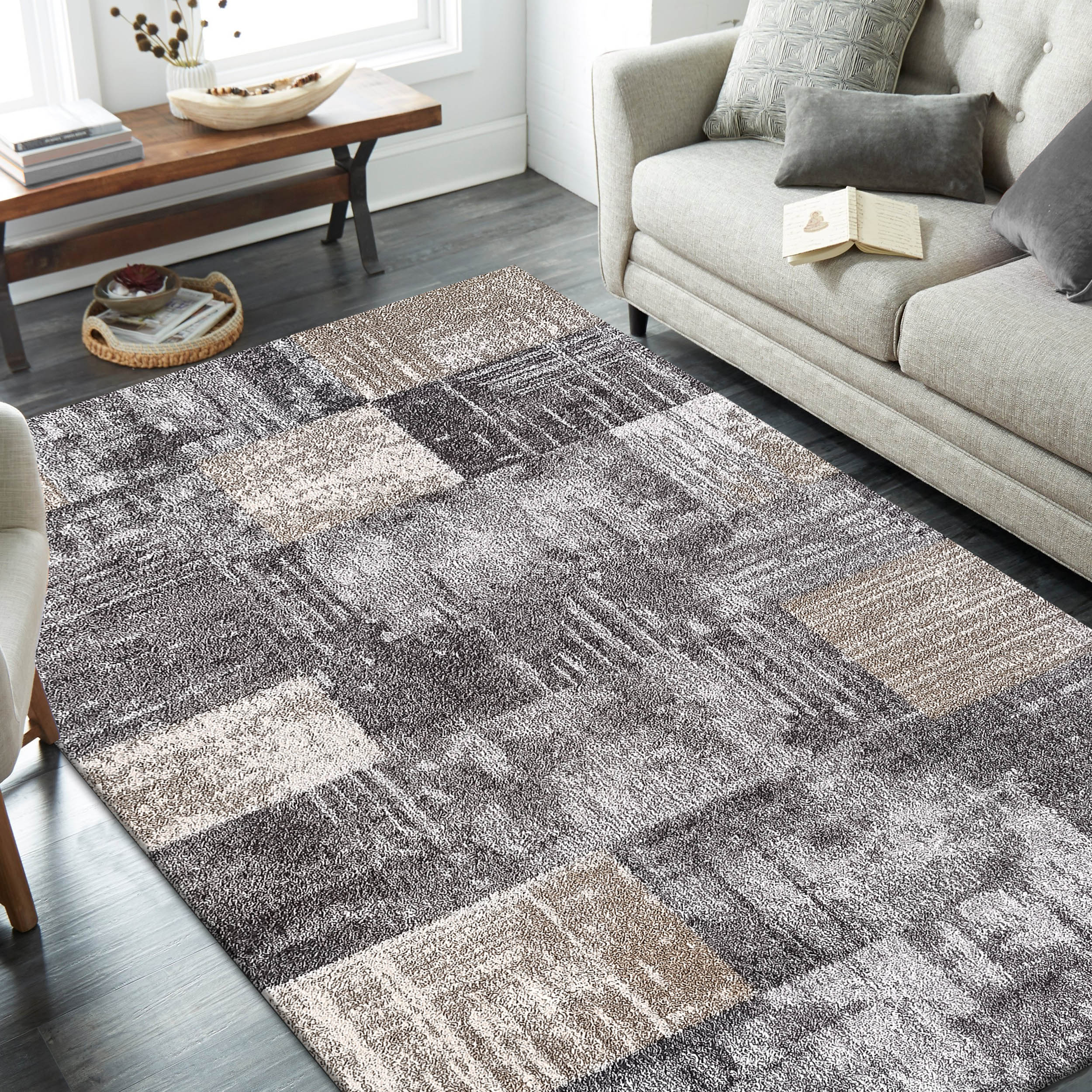 Dywan - 240 x 330 cm - Brązowy - Nowoczesny - Dywanopol