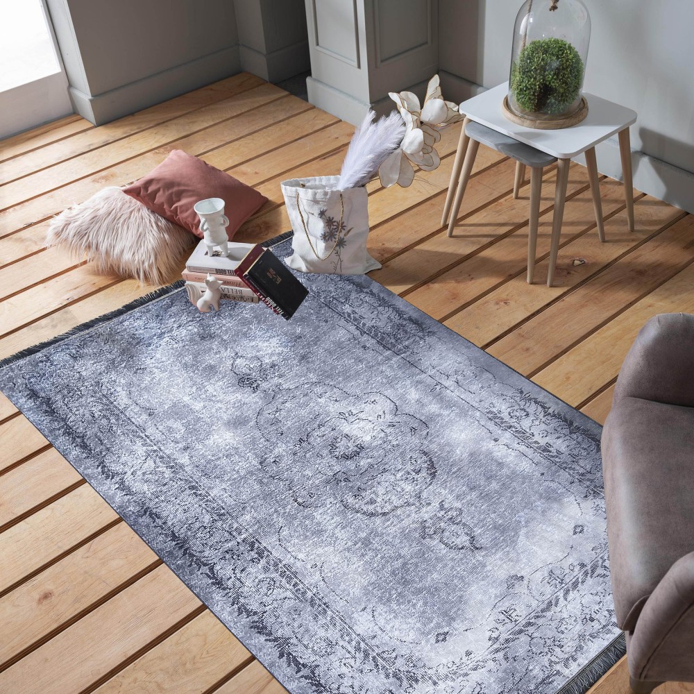 Dywan - 180 x 280 cm - Szary - Klasyczny - Dywanopol