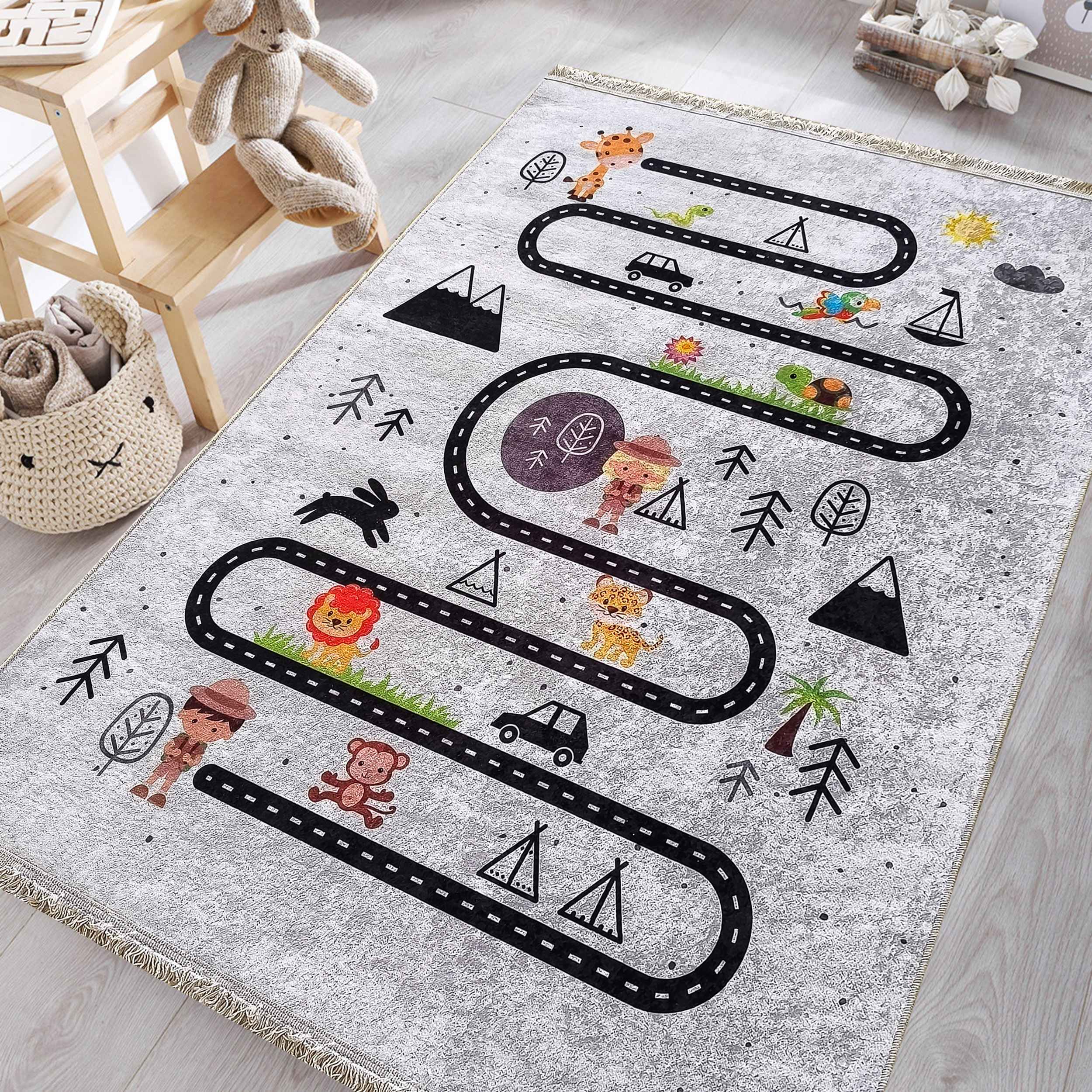 Dywan dziecięcy - 160 x 220 cm - Wielokolorowy - Dywanopol