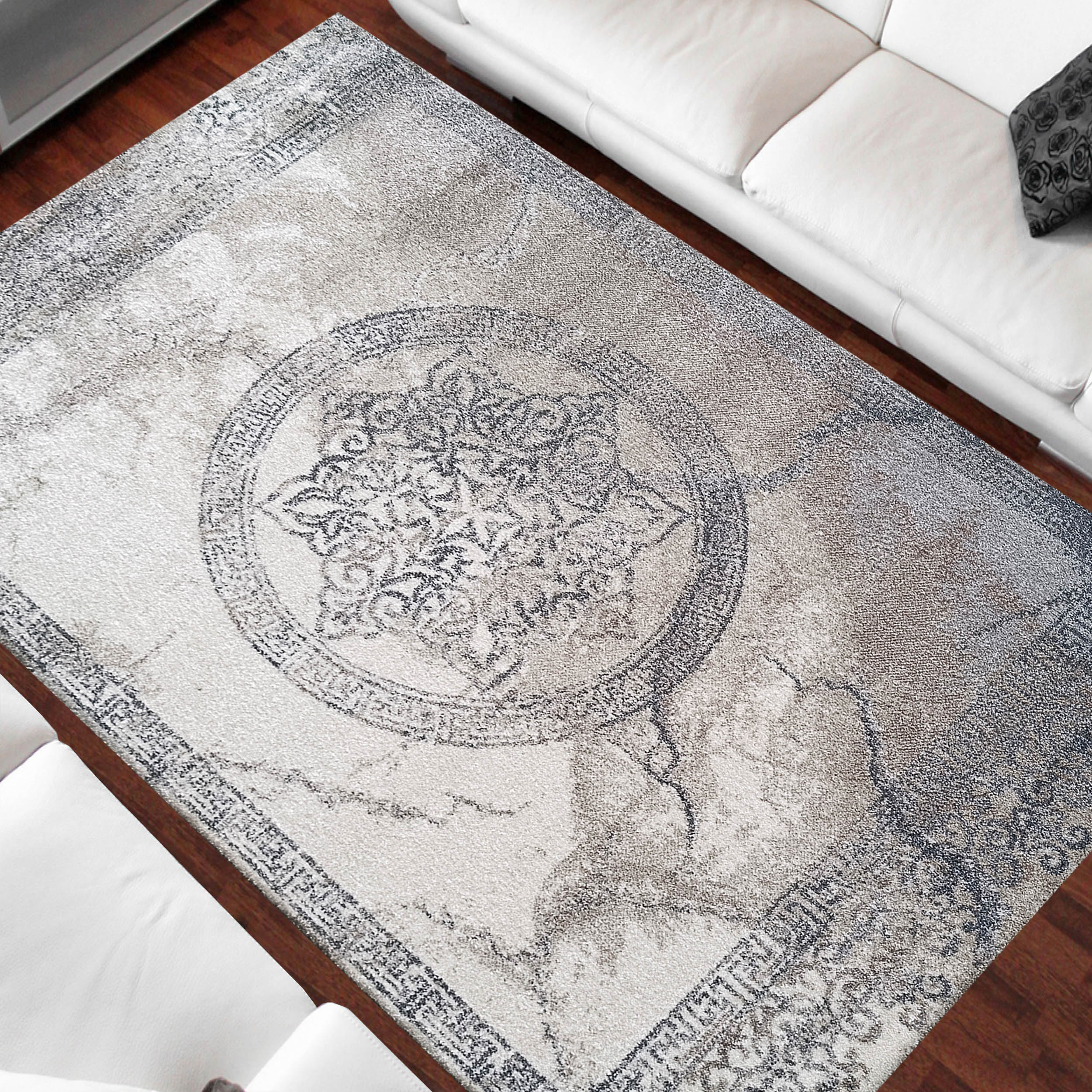 Dywan - 280 x 380 cm - Szary - Nowoczesny - Dywanopol