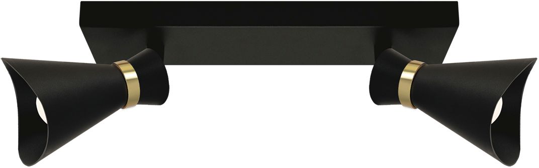 Darmowa Dostawa - Lampa podsufitowa 2x35 W czarna-złota Strühm Loreta 04221