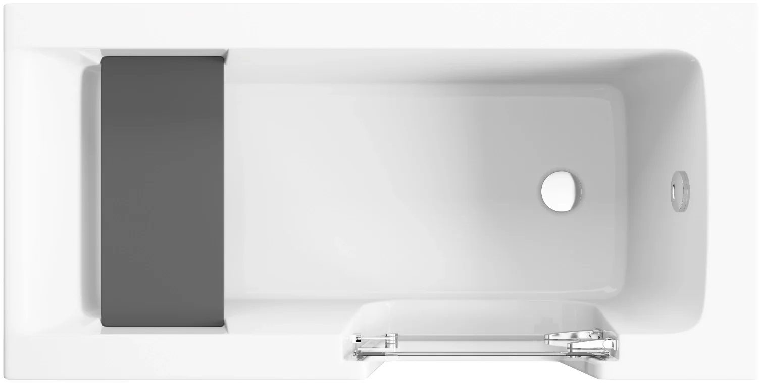 Darmowa Dostawa - Wanna prostokątna z drzwiami 140x70 cm biała Polimat Avo 00306
