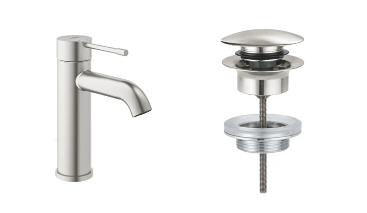 Darmowa Dostawa - Bateria umywalkowa stojąca supersteel Grohe Essence abset11755