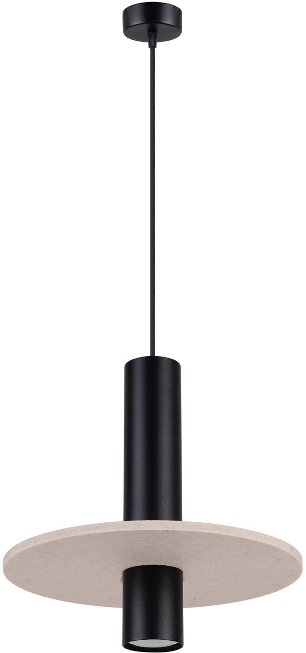 Darmowa Dostawa - Lampa wisząca 1x10 W czarna-beżowa Sollux Lighting Pelta SL1882