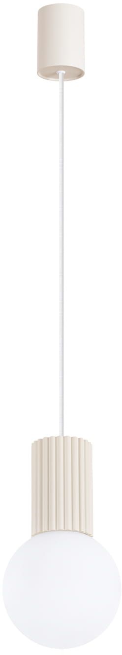 Darmowa Dostawa - Lampa wisząca 1x8 W biała-beżowa Sollux Lighting Halo SL1719