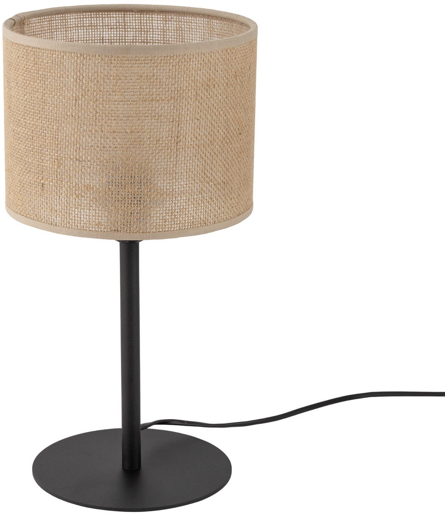 Darmowa Dostawa - Lampa stołowa 1x15 W czarna TK Lighting Juta 5552