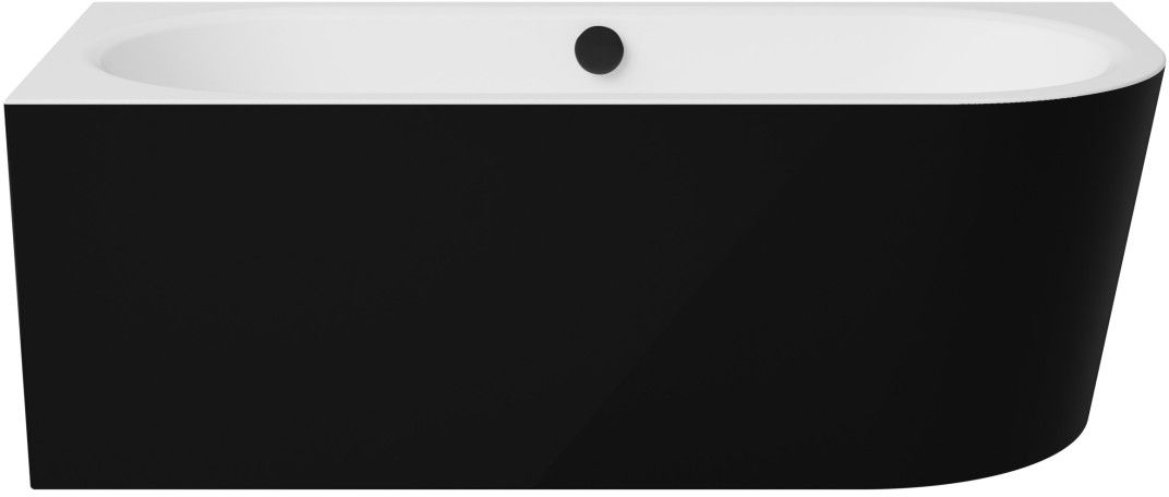 Darmowa Dostawa - Wanna narożna 169x75 cm lewa czarna Besco Avita A-Line B&W #WAA17ABLCN