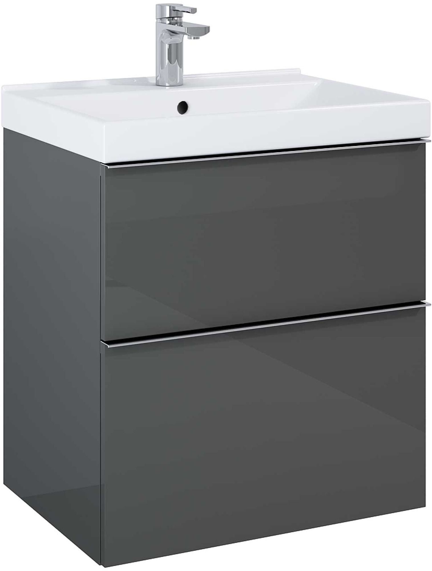 Darmowa Dostawa - Szafka 60x44.9x63.5 cm podumywalkowa wisząca antracyt Elita Look RE010601026610