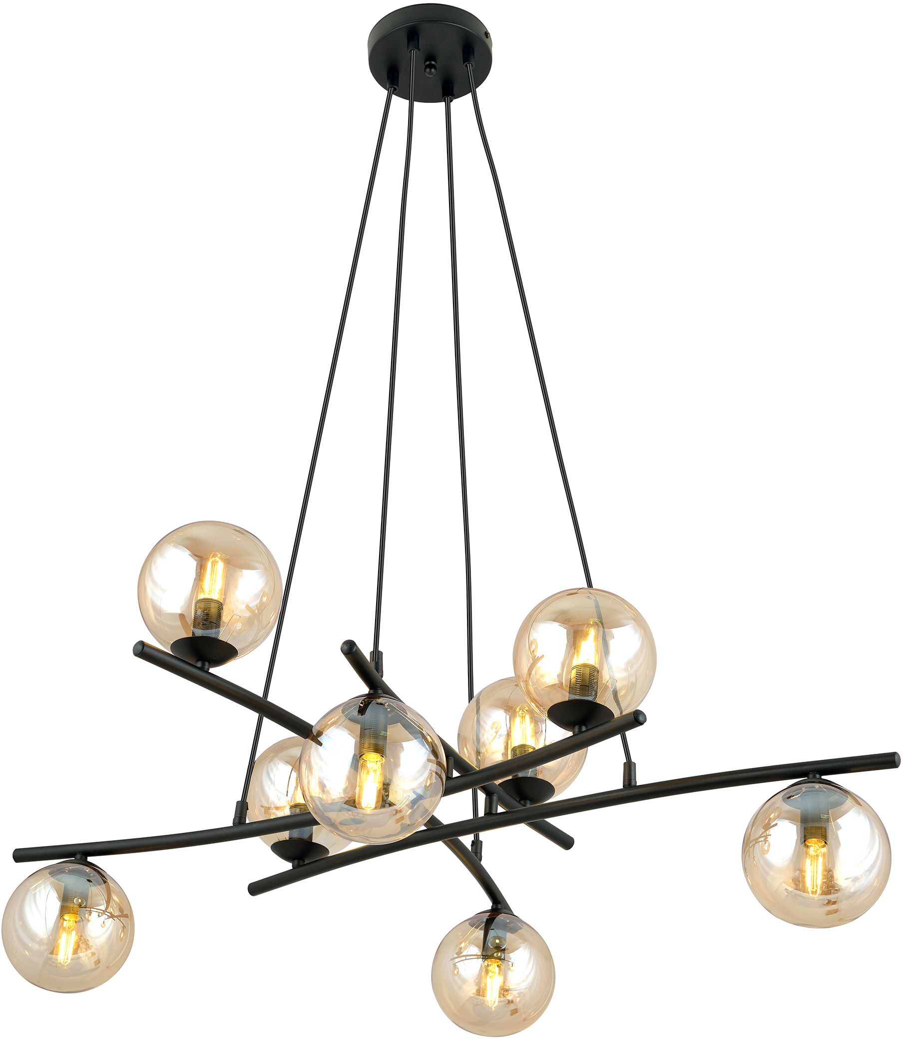 Darmowa Dostawa - Lampa wisząca x10 W czarna Emibig Essa 12048