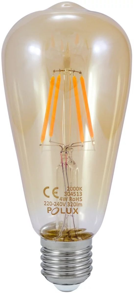 Darmowa Dostawa - Żarówka LED 1x4 W e27 Goldlux VintageAmber 304513