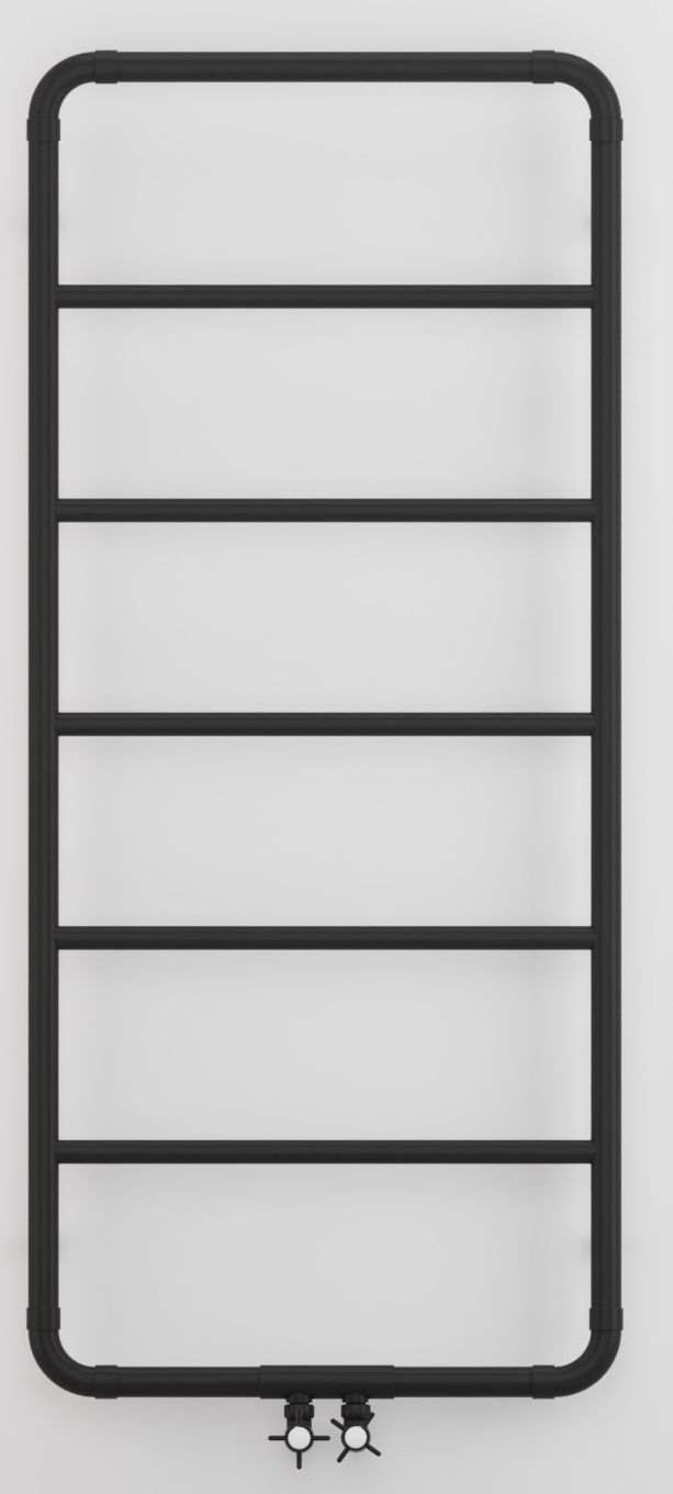 Darmowa Dostawa - Grzejnik łazienkowy dekoracyjny 120x53 cm czarny Imers Art G00253012005