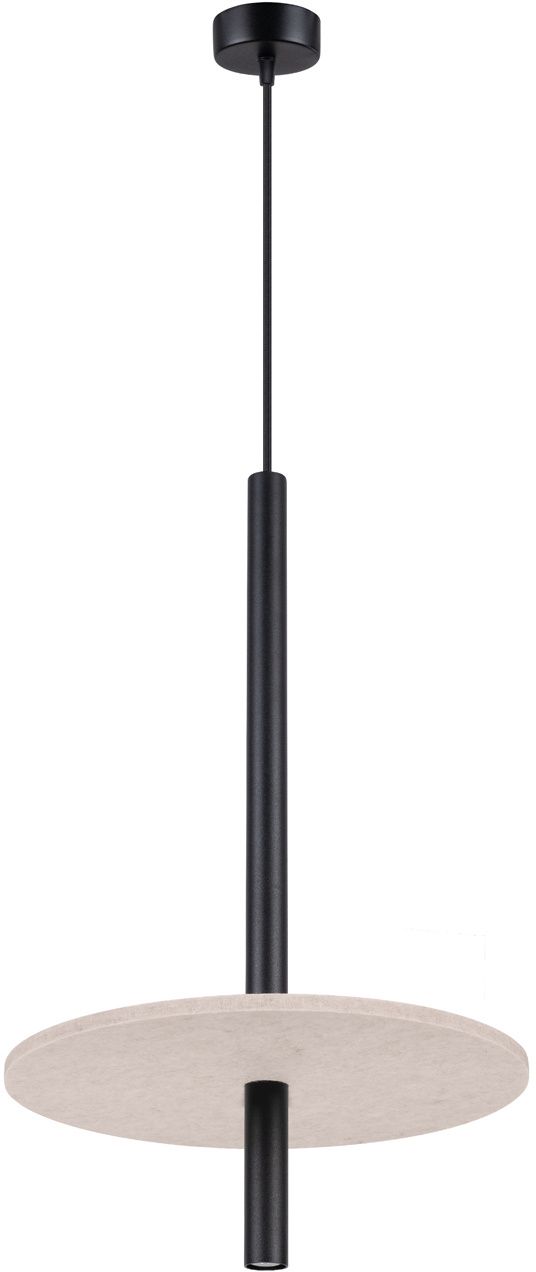 Darmowa Dostawa - Lampa wisząca 1x8 W czarna-beżowa Sollux Lighting Feltro SL1879