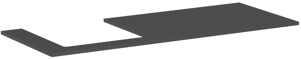 Darmowa Dostawa - Blat naszafkowy 137.5x55 cm szary Hansgrohe Xilesa E 54272760