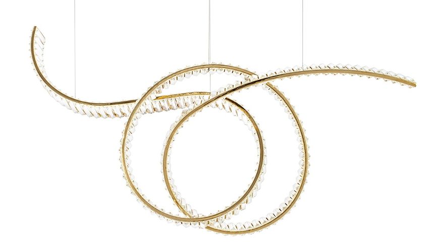 Darmowa Dostawa - Lampa wisząca 1x28 W złota Moosee Wave MSE1501100188