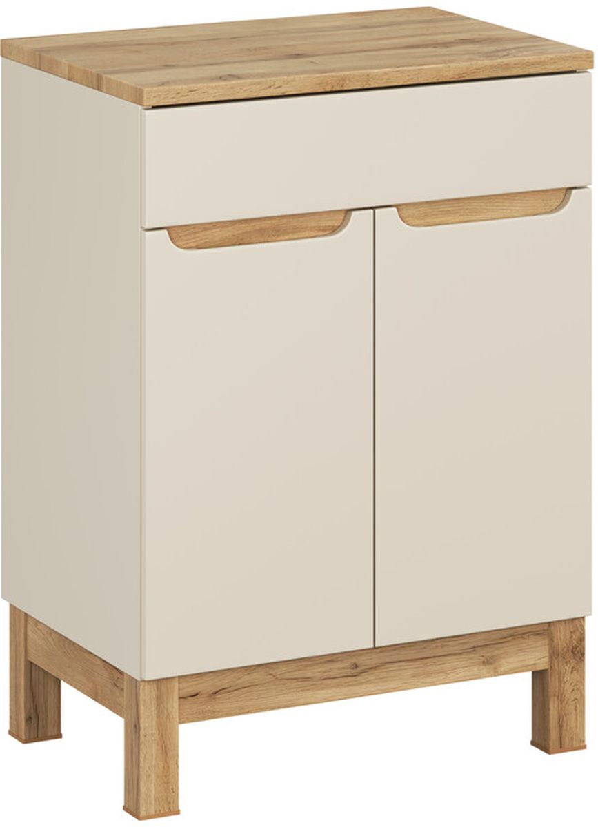 Darmowa Dostawa - Szafka z blatem 60x46x86.2 cm podumywalkowa stojąca dąb-beżowa Comad Bali Cashmere SETBACBWOTAN60CM