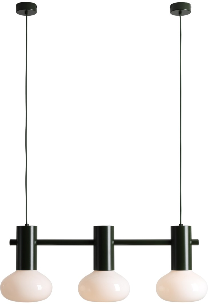 Darmowa Dostawa - Lampa wisząca 3x10 W zielona Aldex Flo III 7000E26S