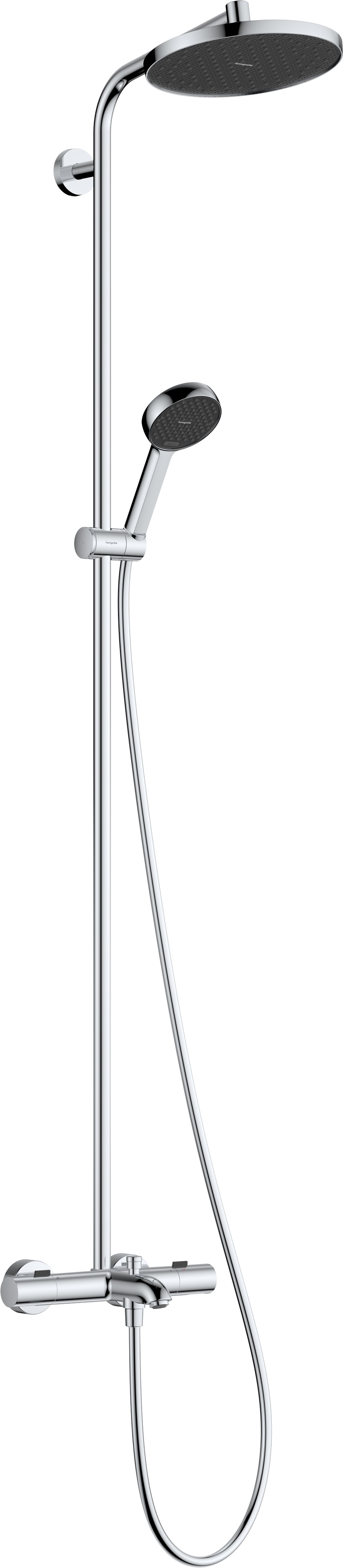 Darmowa Dostawa - Zestaw wannowo-prysznicowy ścienny termostatyczny z deszczownicą chrom Hansgrohe Activera S 28871000