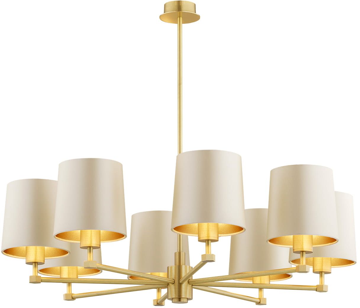 Darmowa Dostawa - Lampa wisząca powyżej 6x15 W mosiądz-beżowa Argon Princeton 5071