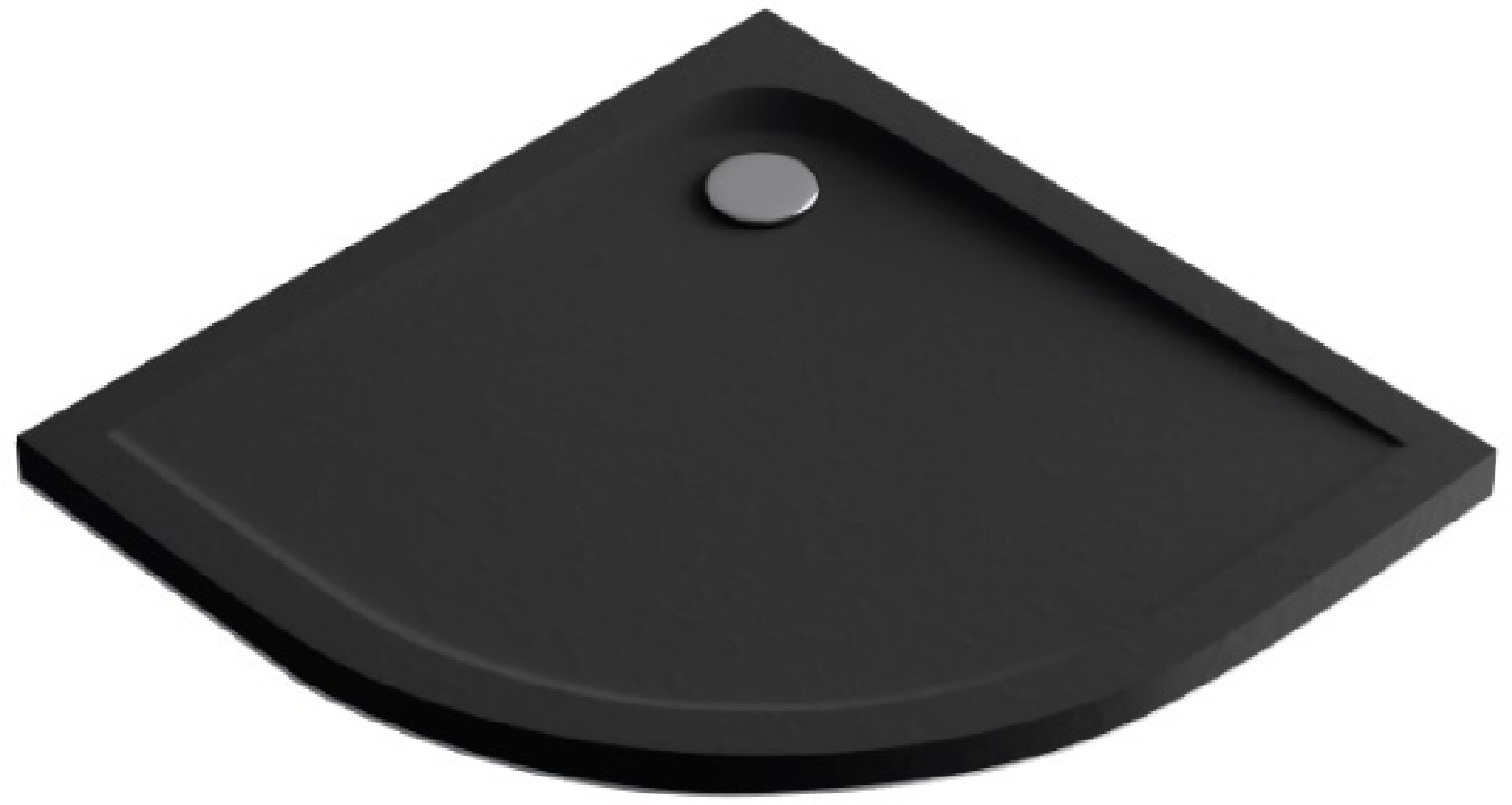 Darmowa Dostawa - Brodzik półokrągły 90x90 cm czarny Excellent Sense X BREX1404090090BLN