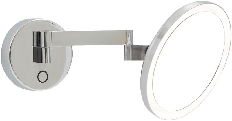 Darmowa Dostawa - Lusterko kosmetyczne 20x31 cm okrągłe z oświetleniem chrom Leds C4 Vanity 75850821K3