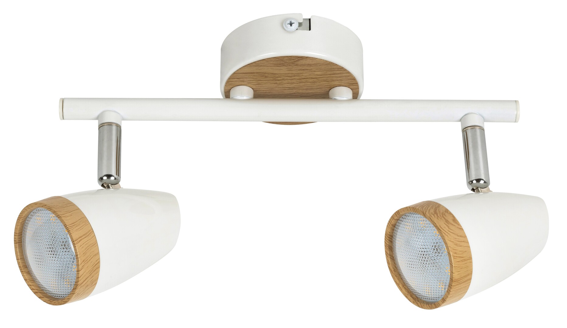 Darmowa Dostawa - Lampa podsufitowa 2x4 W biała-drewno Rabalux Karen 5565