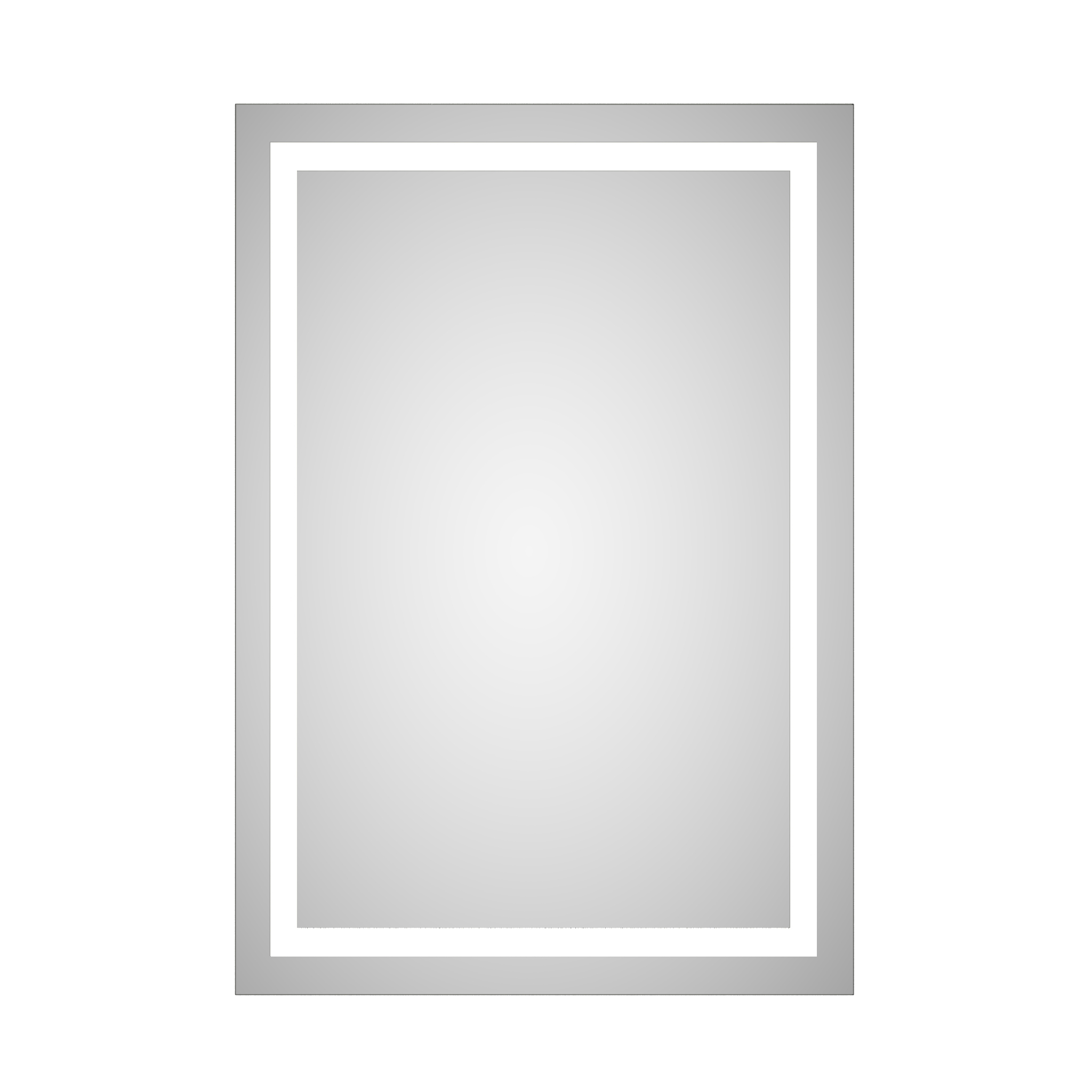 Darmowa Dostawa - Lustro 60x80 cm prostokątne z oświetleniem Dubiel Vitrum Focus 5905241005256