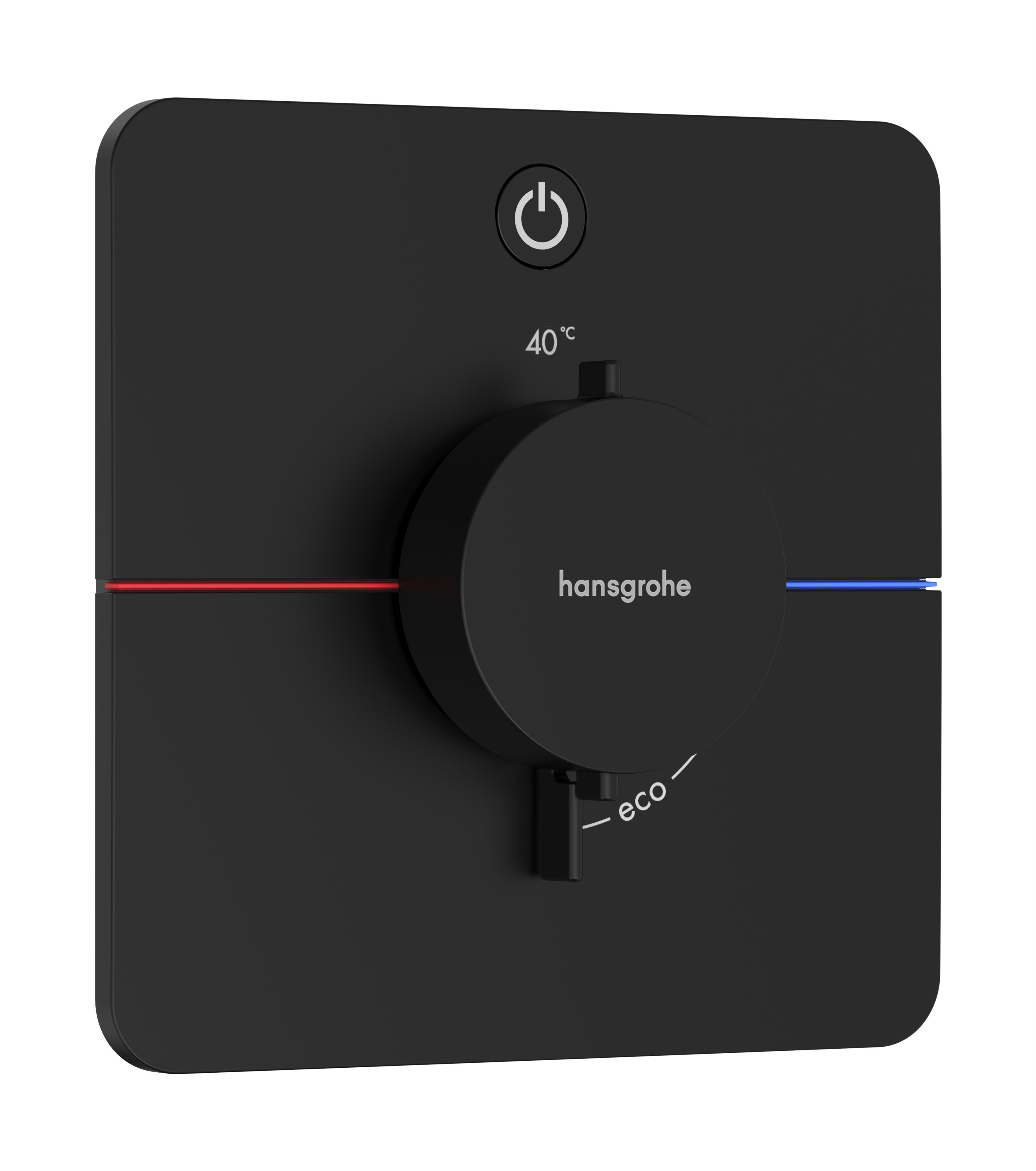 Darmowa Dostawa - Bateria prysznicowa podtynkowa termostatyczna czarna Hansgrohe ShowerSelect Comfort Q 15581670