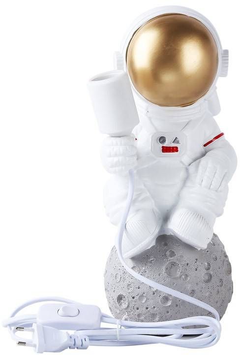 Darmowa Dostawa - Lampa stołowa 1x40 W biała-szara Abruzzo Amstrong ABRKARD6