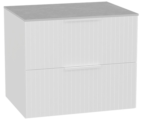 Darmowa Dostawa - Szafka z blatem 60x46.5x51.2 cm podumywalkowa wisząca biała-szara Excellent Tuto 2.0 MLEX2172K6003SJWHWH