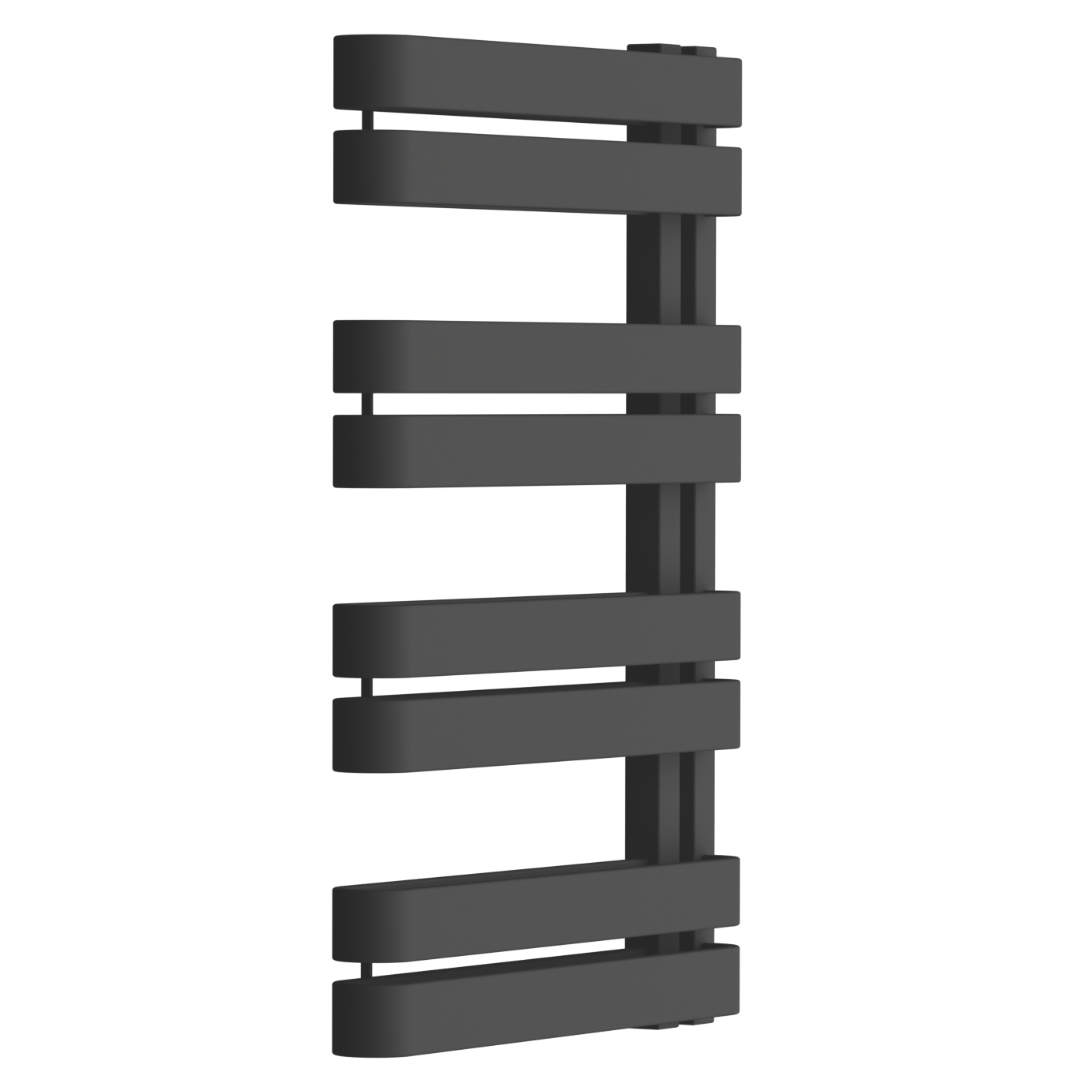 Darmowa Dostawa - Grzejnik łazienkowy drabinkowy 72x50 cm czarny Excellent Meteor Side GREXMES72BL