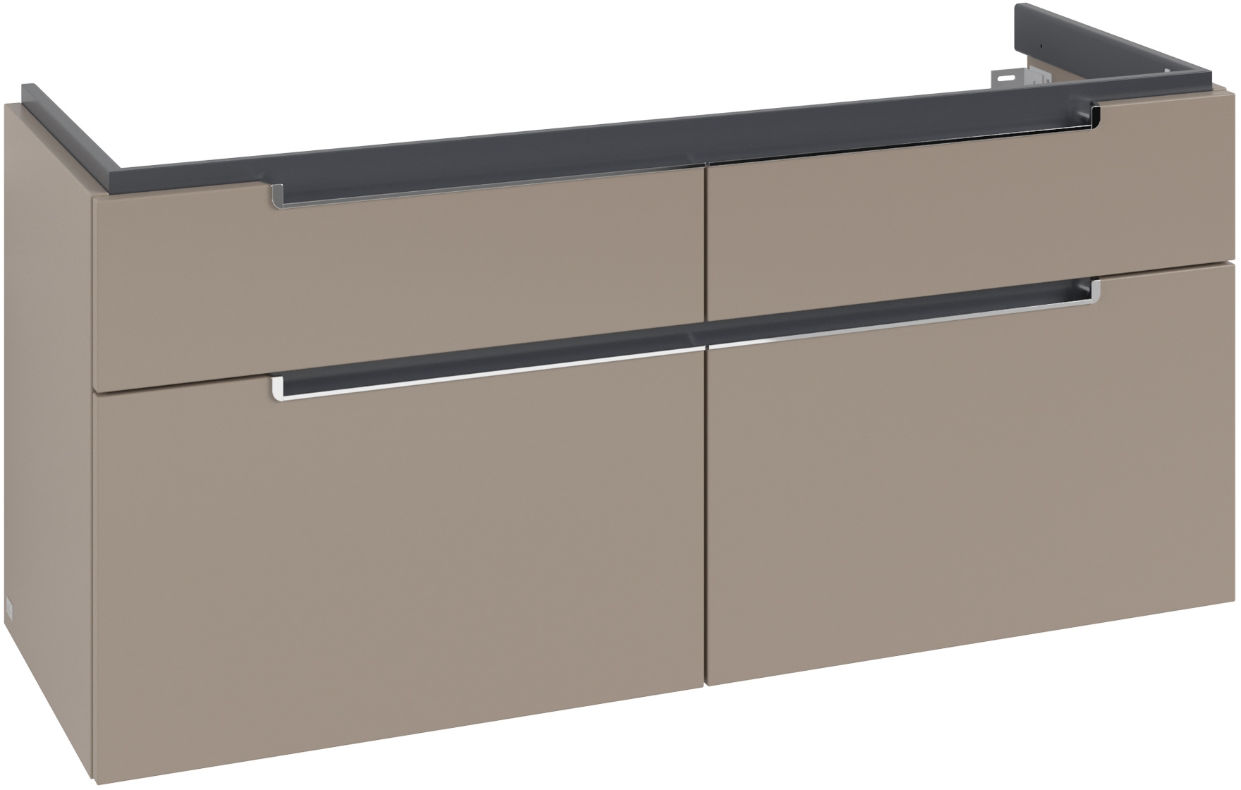 Darmowa Dostawa - Szafka 128.7x44.9x59 cm podumywalkowa wisząca szara Villeroy & Boch Subway 2.0 A91710VM