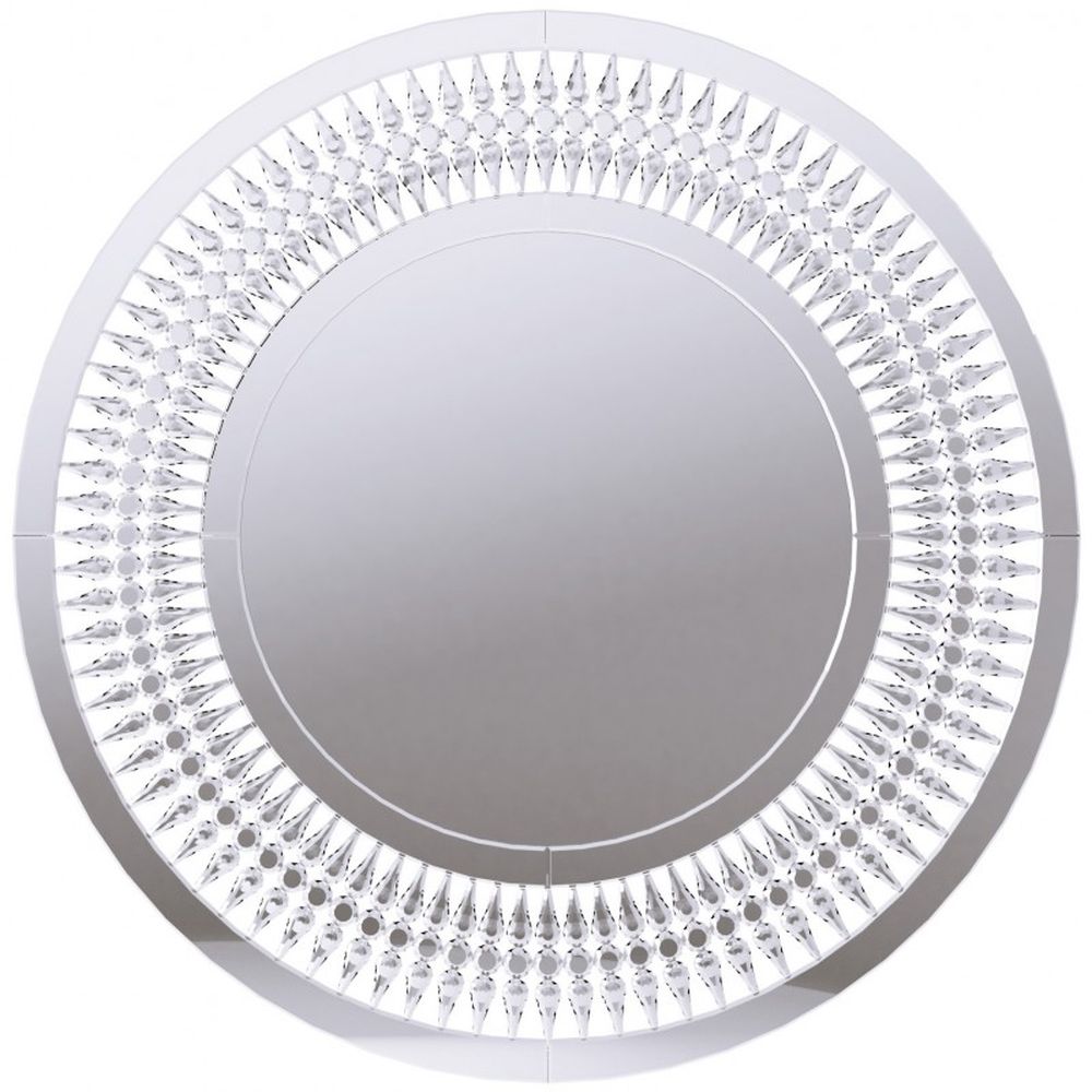 Darmowa Dostawa - Lustro 90x90 cm okrągłe srebrny Ars Longa Rocco ROCCOLUSTRO